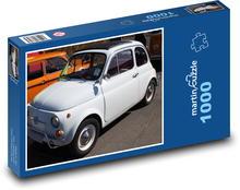 Auto - veterán Fiat 500 Puzzle 1000 dílků - 60 x 46 cm