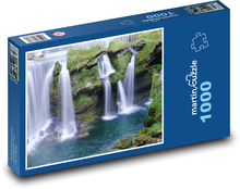 Vodopády - voda, príroda Puzzle 1000 dielikov - 60 x 46 cm 