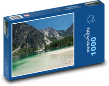 Jezero - hory, voda Puzzle 1000 dílků - 60 x 46 cm