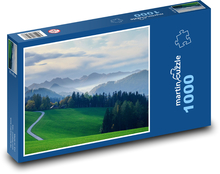 Silnice - podzimní krajina Puzzle 1000 dílků - 60 x 46 cm