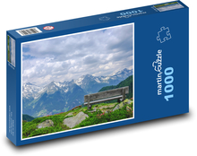 Alpy - vyhlídkové místo Puzzle 1000 dílků - 60 x 46 cm