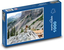 Alpy - zvieratá Álp Puzzle 1000 dielikov - 60 x 46 cm 