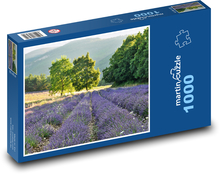 Levanduľové polia - levanduľa, príroda Puzzle 1000 dielikov - 60 x 46 cm