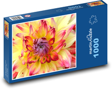 Žlutá jiřina Puzzle 1000 dílků - 60 x 46 cm