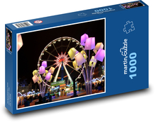 Ruské koleso v noci Puzzle 1000 dielikov - 60 x 46 cm 