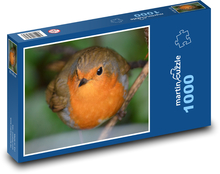 Červenka na větvi Puzzle 1000 dílků - 60 x 46 cm