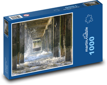 Vlny - more, piliere Puzzle 1000 dielikov - 60 x 46 cm 
