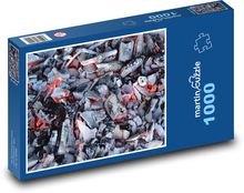 Uhlí - grilování, teplo Puzzle 1000 dílků - 60 x 46 cm