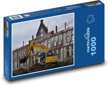 Výkopové práce s bagrem Puzzle 1000 dílků - 60 x 46 cm