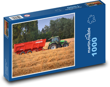 Traktor - obilí, sklizeň Puzzle 1000 dílků - 60 x 46 cm