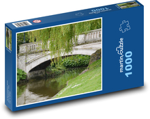 Most - řeka, příroda Puzzle 1000 - 60x46 cm