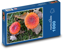 Mochotrávka - huby, jeseň Puzzle 1000 dielikov - 60 x 46 cm 