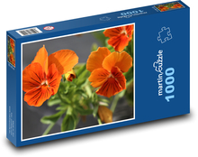 Pomarančové macešky Puzzle 1000 dielikov - 60 x 46 cm 