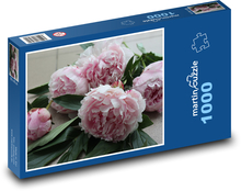 Pfingstrose - rosa Blume Puzzle 1000 Teile - 60 x 46 cm