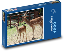 Fallow deer - doe, animal Puzzle 1000 pieces - 60 x 46 cm 