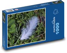 Feder - Gras, Natur Puzzle 1000 Teile - 60 x 46 cm