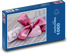 Prezent Walentynkowy Muzyka Arkuszowa Puzzle 1000 elementów - 60x46 cm