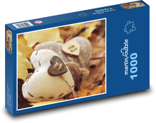 Heart - autumn, leaves Puzzle 1000 pieces - 60 x 46 cm 