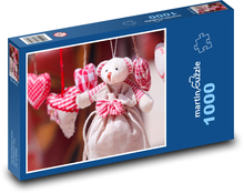 Srdce - medvedík Puzzle 1000 dielikov - 60 x 46 cm 