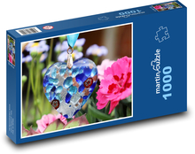 Niebieskie serca, romans Puzzle 1000 elementów - 60x46 cm