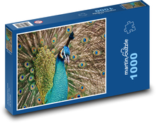 Pfau - Pfau, Vogel Puzzle 1000 Teile - 60 x 46 cm