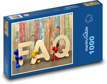 Fragen - häufig gestellte Fragen Puzzle 1000 Teile - 60 x 46 cm