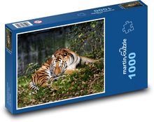 Tiger in the Grass Puzzle 1000 pieces - 60 x 46 cm 