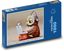 Owl with headphones Puzzle 1000 pieces - 60 x 46 cm