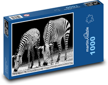 Zebras im Zoo Puzzle 1000 Teile - 60 x 46 cm