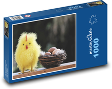 Kurča - Veľkonočné vajcia Puzzle 1000 dielikov - 60 x 46 cm