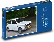 Auto - bílá Honda N600 Puzzle 1000 dílků - 60 x 46 cm