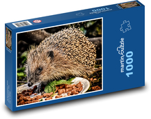 Jeż - las, zwierzę Puzzle 1000 elementów - 60x46 cm