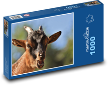 Koza - zvíře, rohy Puzzle 1000 dílků - 60 x 46 cm