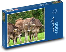 Cows - farm, animals Puzzle 1000 pieces - 60 x 46 cm 