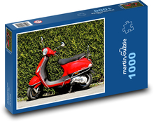 Red Vespa - moped, ride Puzzle 1000 pieces - 60 x 46 cm 
