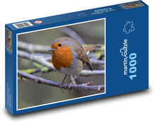 Červenka - pták, zvíře Puzzle 1000 dílků - 60 x 46 cm