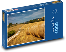 Slama - pole, príroda Puzzle 1000 dielikov - 60 x 46 cm 