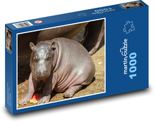Hippopotamus - animal, mammal Puzzle 1000 pieces - 60 x 46 cm 