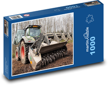 Traktor - lesná technika Puzzle 1000 dielikov - 60 x 46 cm 