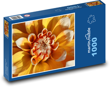 Žltá kvetina - georgína, záhrada Puzzle 1000 dielikov - 60 x 46 cm 