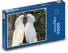 Papagáj - biely vták Puzzle 1000 dielikov - 60 x 46 cm 