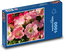 Petunia - pink flower, spring Puzzle 1000 pieces - 60 x 46 cm 