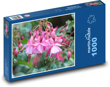 Ružová fuchsia - záhrada, kvetina Puzzle 1000 dielikov - 60 x 46 cm