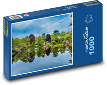 Pond - landscape garden Puzzle 1000 pieces - 60 x 46 cm 