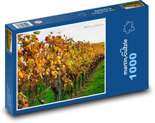 Vínna réva, jeseň, príroda Puzzle 1000 dielikov - 60 x 46 cm 