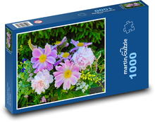 Pivonky - jar, rastliny Puzzle 1000 dielikov - 60 x 46 cm 