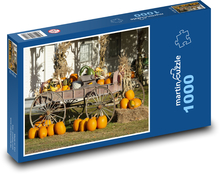 Kürbisse - Dekoration, Ernte Puzzle 1000 Teile - 60 x 46 cm