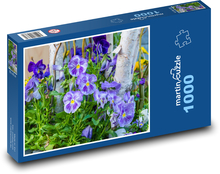 Stiefmütterchen - Garten, Blume Puzzle 1000 Teile - 60 x 46 cm