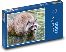 Waschbär - Bär, Wasser Puzzle 1000 Teile - 60 x 46 cm