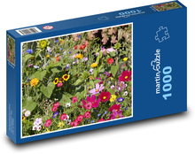 Luční květiny - pastvina, louka Puzzle 1000 dílků - 60 x 46 cm